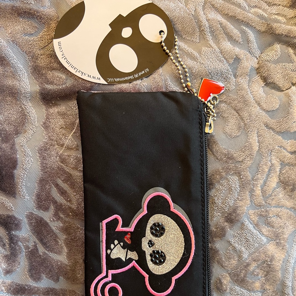 Skelanimals NWT Marcy Monkey Pencil Case/Pouch School